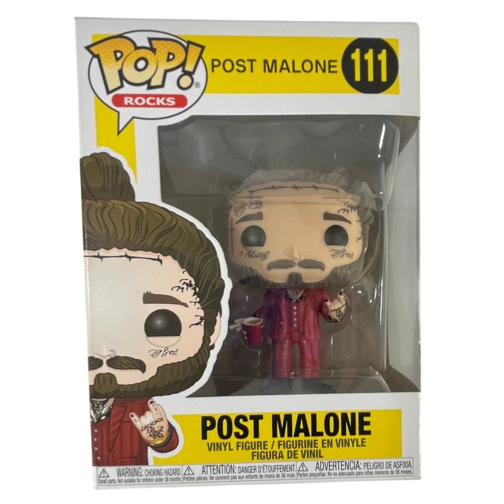 Funko Pop Rocks Post Malone 111 Vinyl Figure in Box